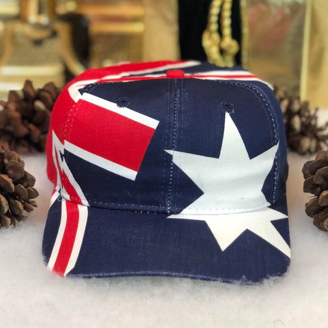 Vintage Australia Flag Hanes Twill Snapback Hat