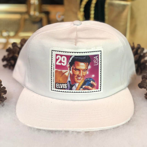 Vintage Deadstock NWOT Elvis Presley Stamp Twill Snapback Hat