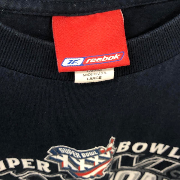 Vintage 2001 NFL New England Patriots Super Bowl XXXVI Champions Reebok T-Shirt (L)
