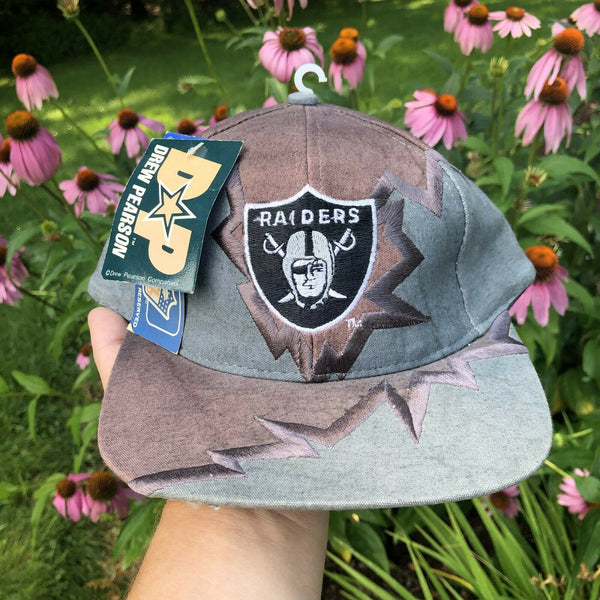Vintage Deadstock NFL Los Angeles Raiders Mesh Snapback Hat