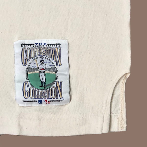 Vintage 1989 MLB Ty Cobb "The Georgia Peach" Salem Sportswear Caricature T-Shirt (L)