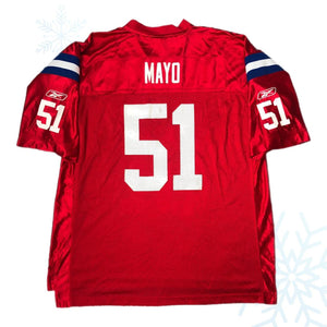 NFL New England Patriots 50th Anniversary Jerod Mayo Reebok Jersey (XL)