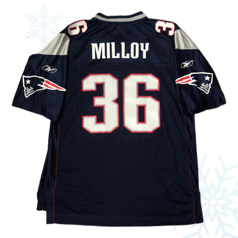 NFL New England Patriots Lawyer Milloy Reebok Replica Jersey (L)