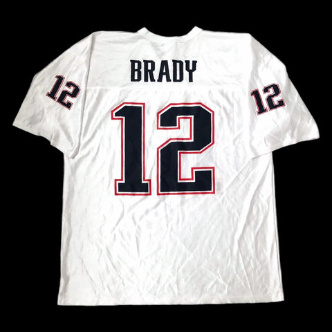 NFL New England Patriots Tom Brady White Practice Jersey (L)