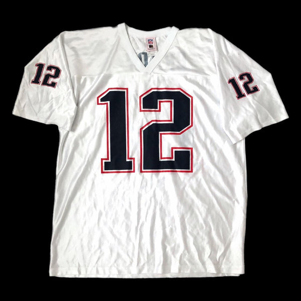 NFL New England Patriots Tom Brady White Practice Jersey (L)