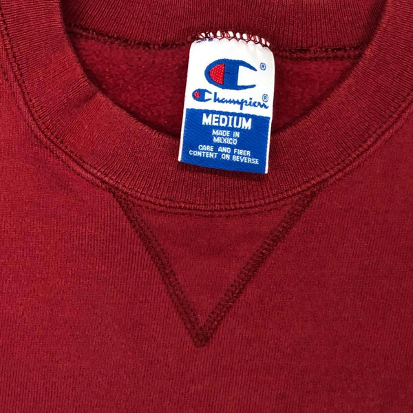 Vintage Champion Red Blank Crewneck Sweatshirt (M)