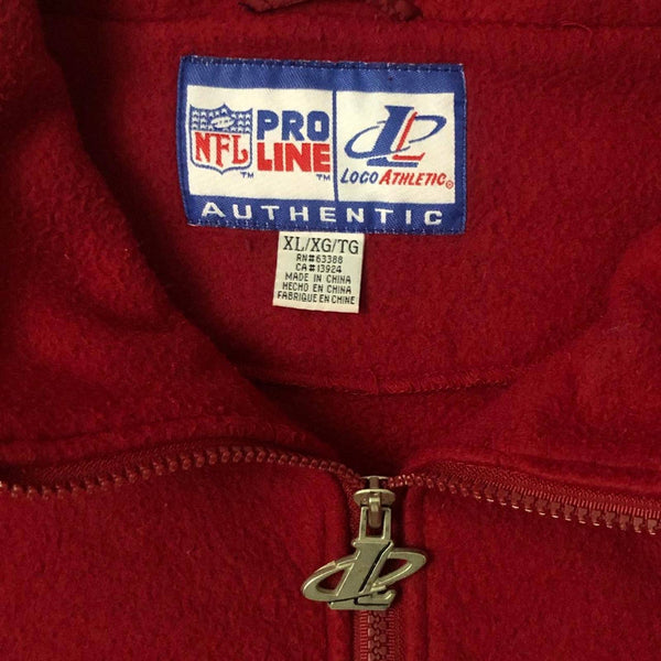 Vintage NFL San Francisco 49ers Logo Athletic Half-Zip Fleece Pullover Sweatshirt (XL)