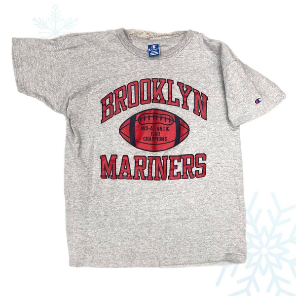 Vintage 1990 Brooklyn Mariners Football Champion T-Shirt