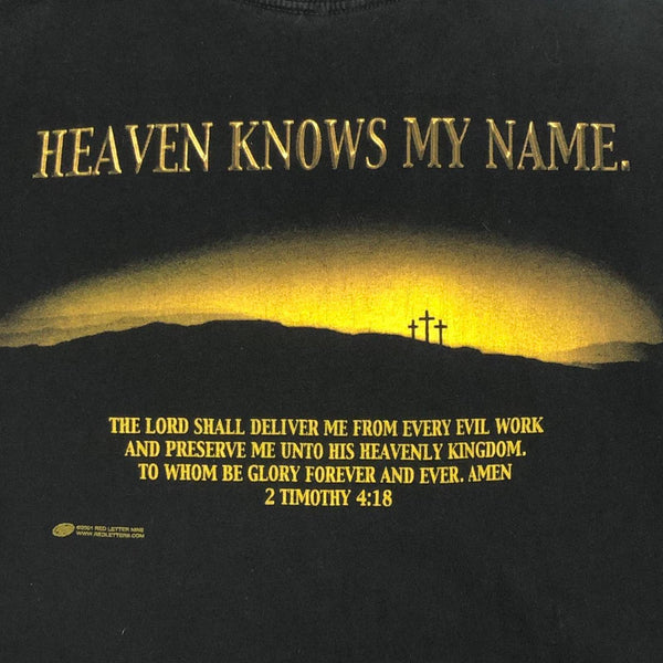 Vintage 2001 Jesus Because of Him T-Shirt (XL/XXL)