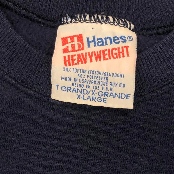 Vintage NFL New England Patriots Navy Crewneck Sweatshirt (XL)