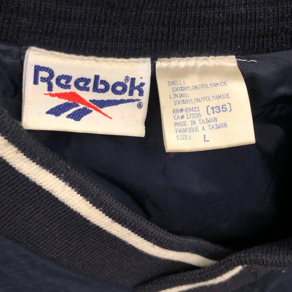 Vintage Reebok Vneck Pullover Windbreaker Jacket (L)