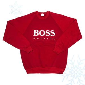 Vintage Hugo Boss America Crewneck Sweatshirt (XL)